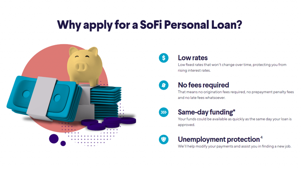 SoFi Personal Loans benefits